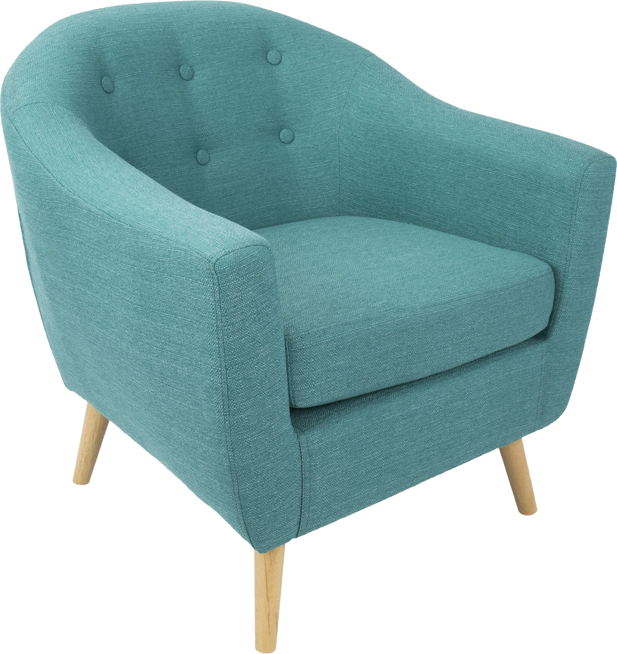 Rozelle Teal Accent Chair - Thumbnail - Image 1