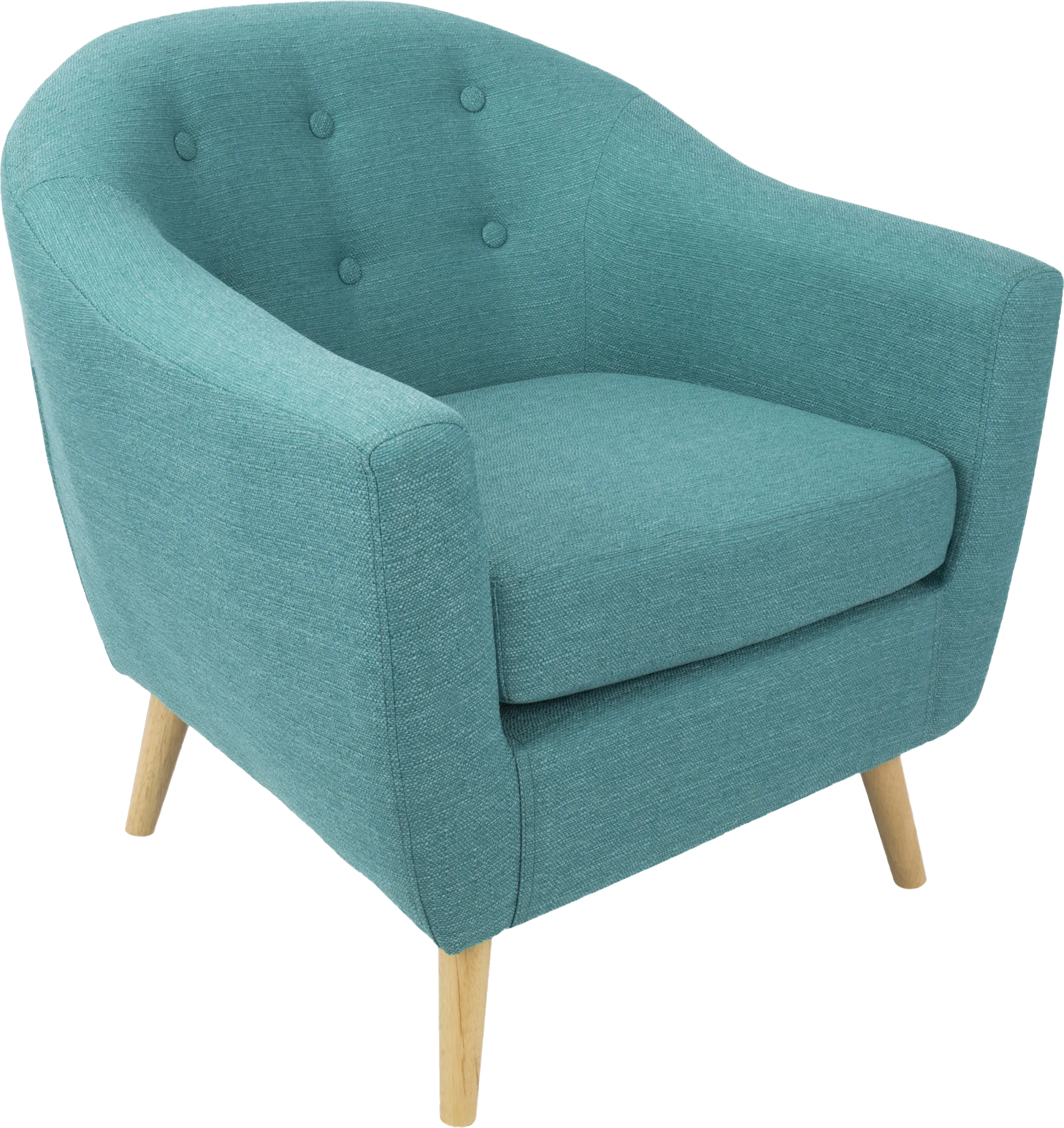 Rozelle Teal Accent Chair - Image 1