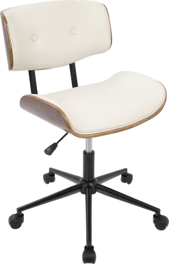 Loxley Cream Adjustable Desk Chair