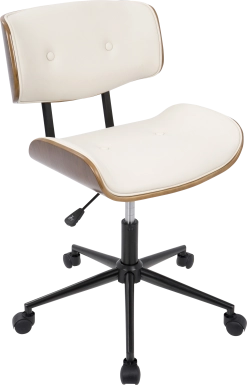 Loxley Cream Adjustable Desk Chair