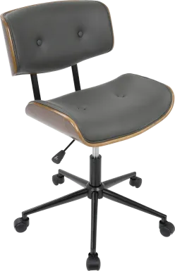 Loxley Gray Adjustable Desk Chair