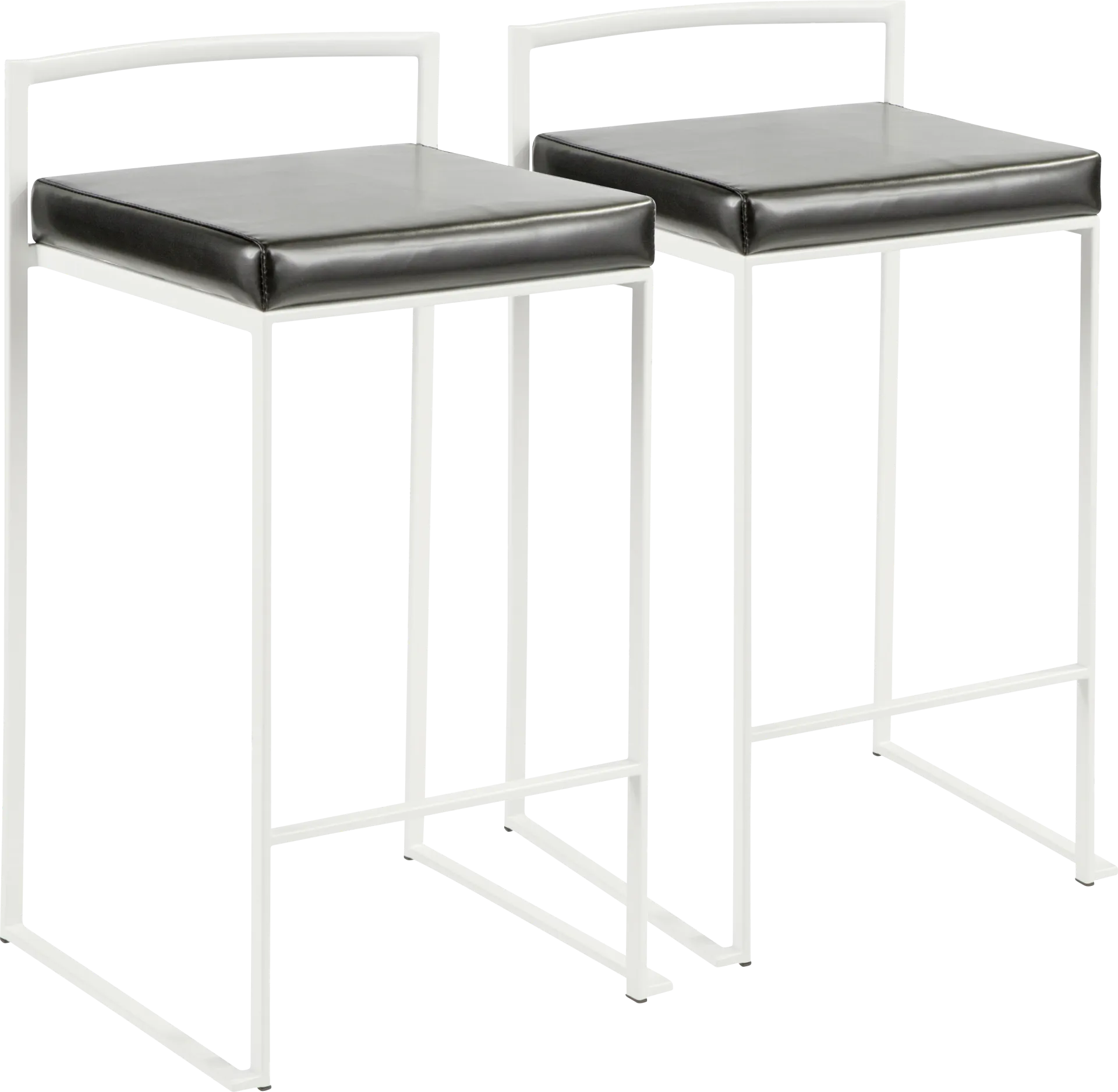 Sora Black Counter Height Stool (Set of 2) - Image 1