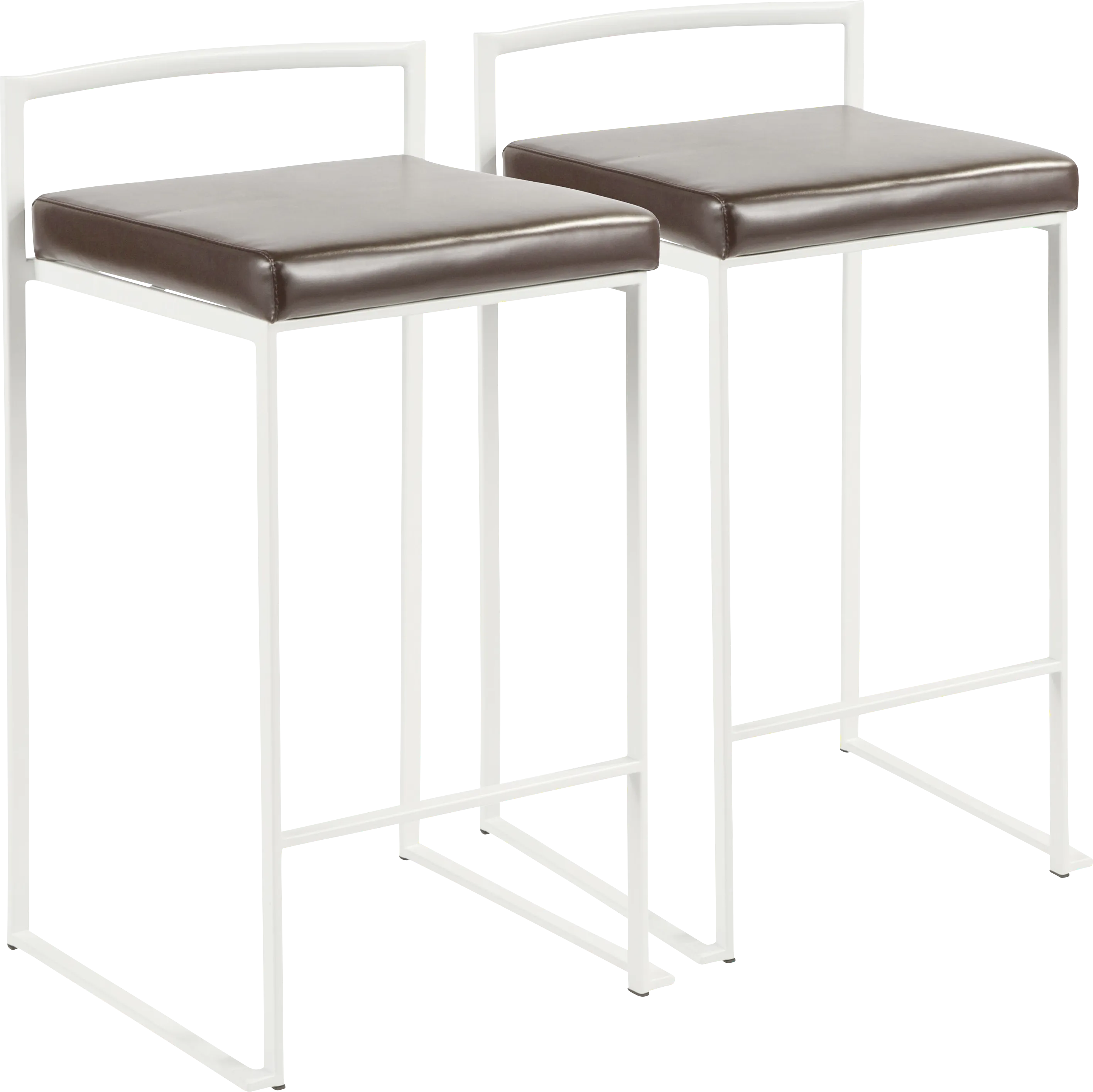 Sora Brown Counter Height Stool (Set of 2) - Thumbnail - Image 1