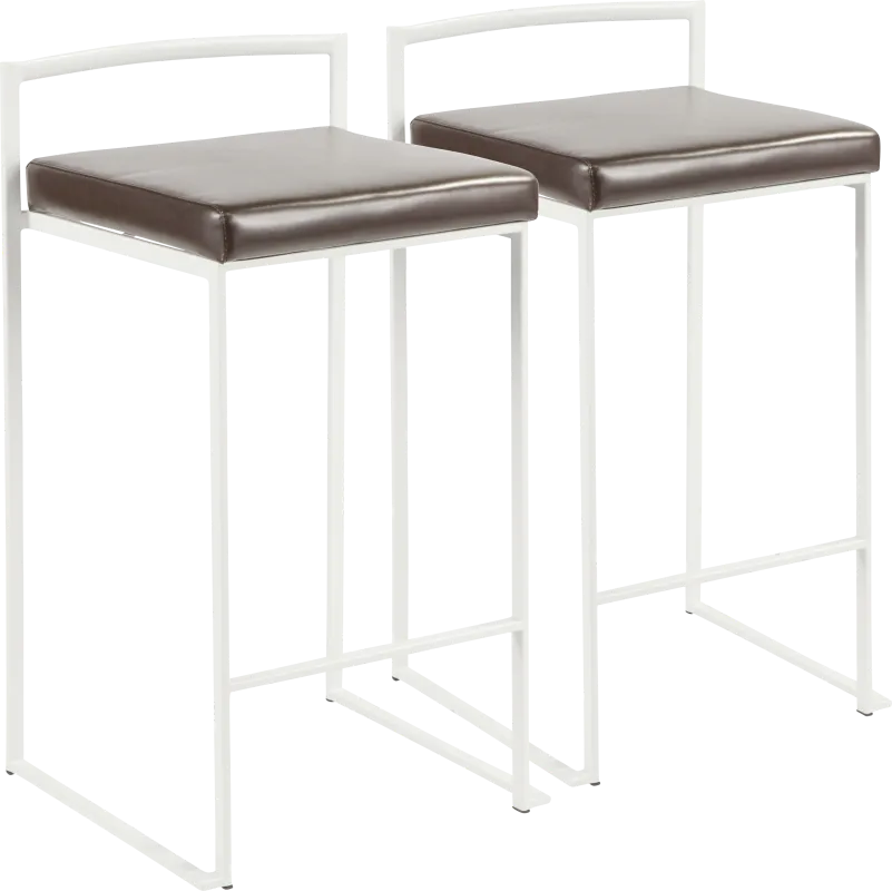 Sora Brown Counter Height Stool (Set of 2)
