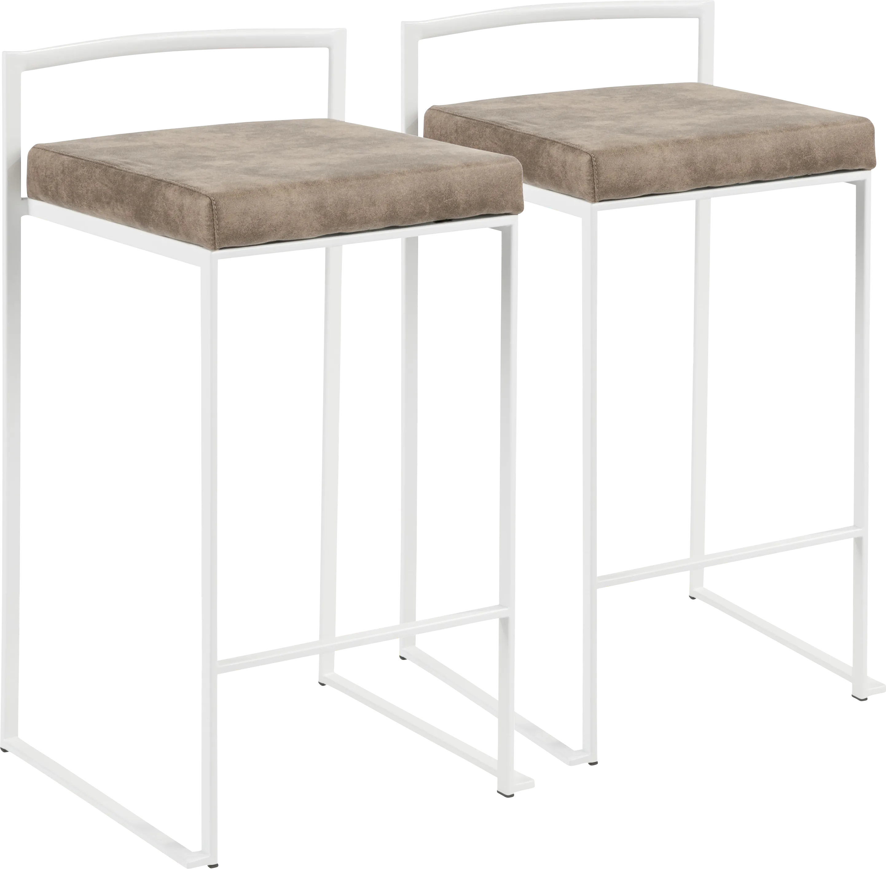 Sora Brown Counter Height Stool (Set of 2) - Thumbnail - Image 1