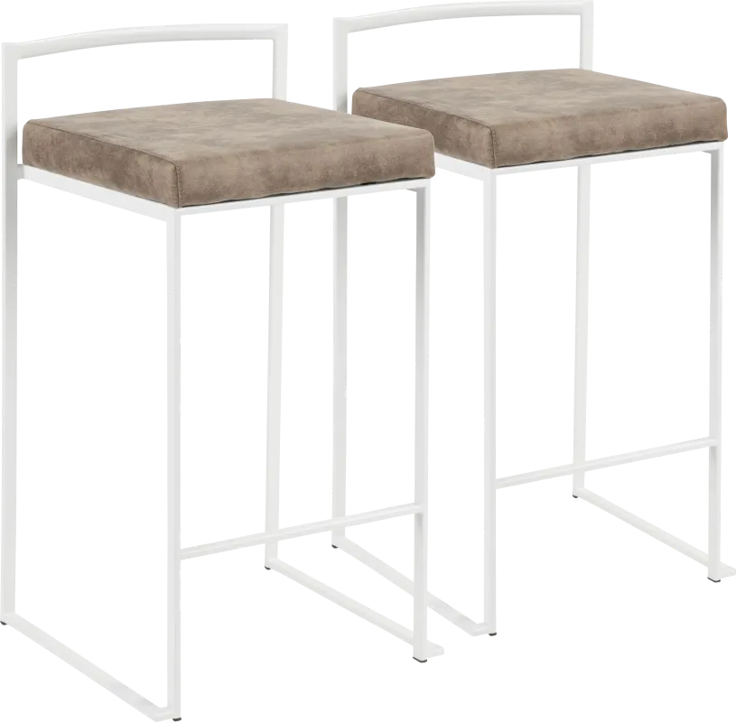Sora Brown Counter Height Stool (Set of 2)