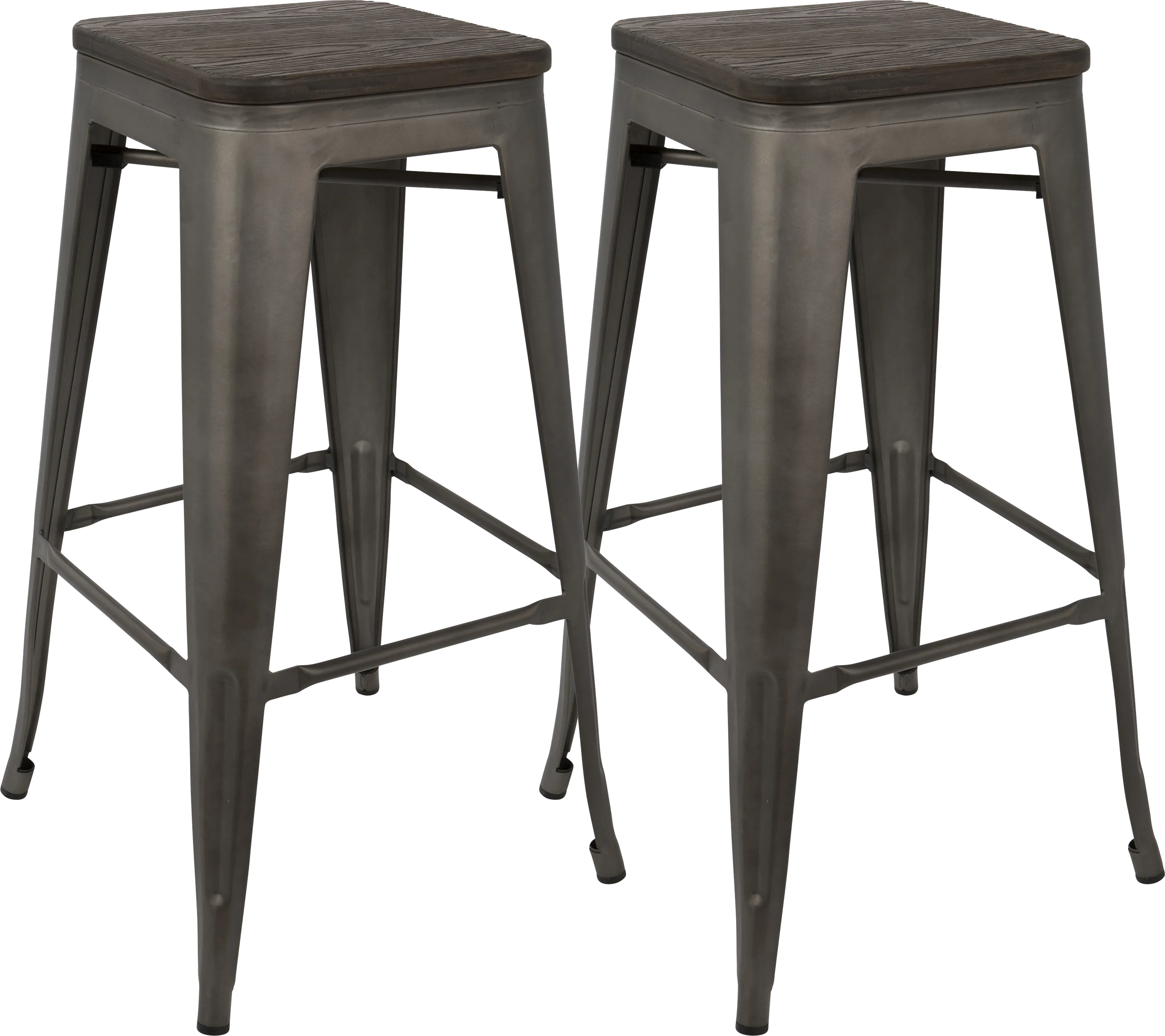 Aldersyde Espresso Barstool (Set of 2) - Thumbnail - Image 1