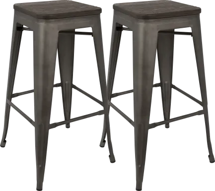 Aldersyde Espresso Barstool (Set of 2)