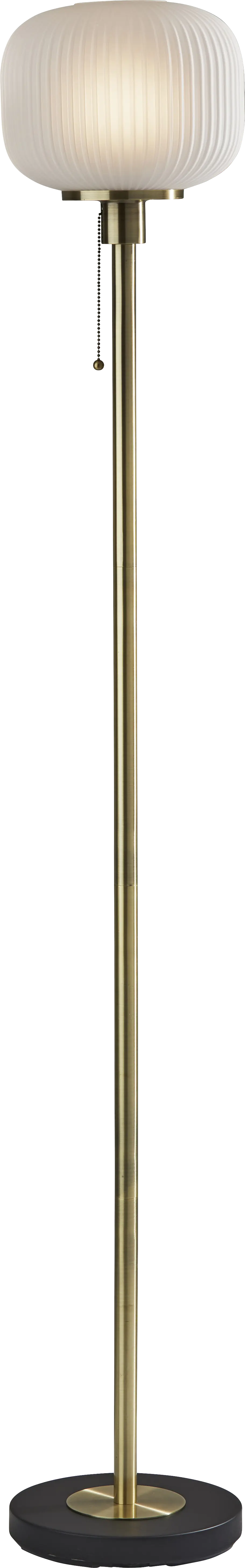 Julia Lane Brass Torchiere