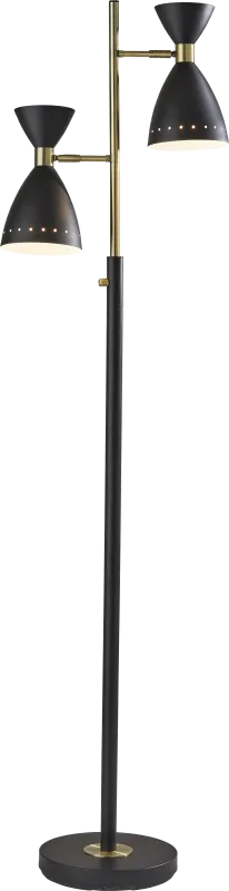 Jules Drive Black Torchiere