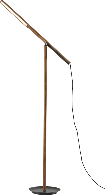 Keystone Court Walnut Floor Lamp