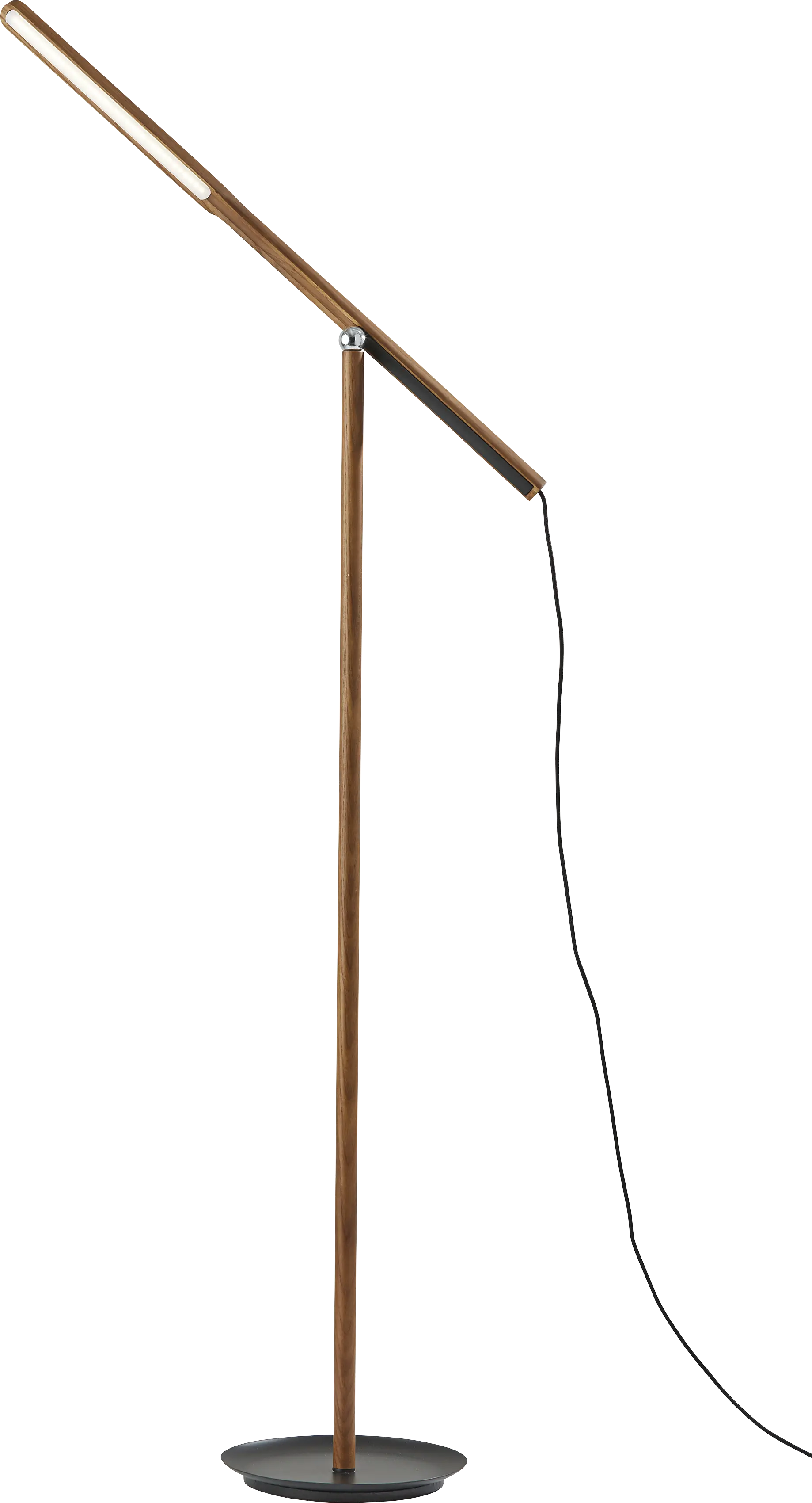 Keystone Court Walnut Floor Lamp
