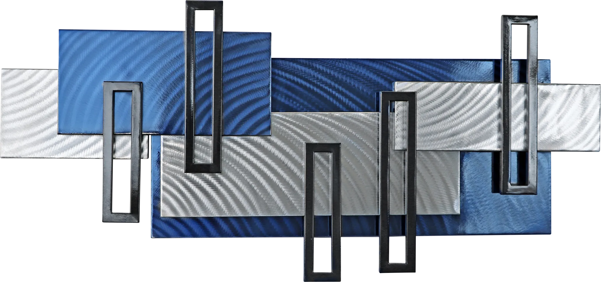 Zyler Blue Wall Decor - Thumbnail - Image 1