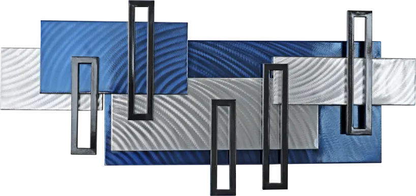 Zyler Blue Wall Decor