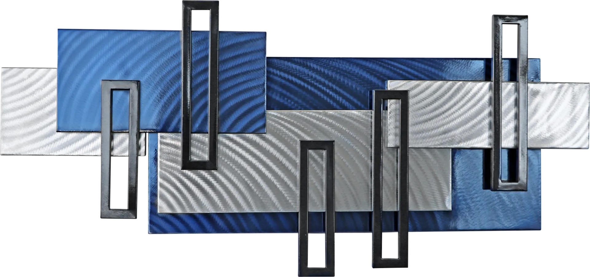 Zyler Blue Wall Decor - Image 1