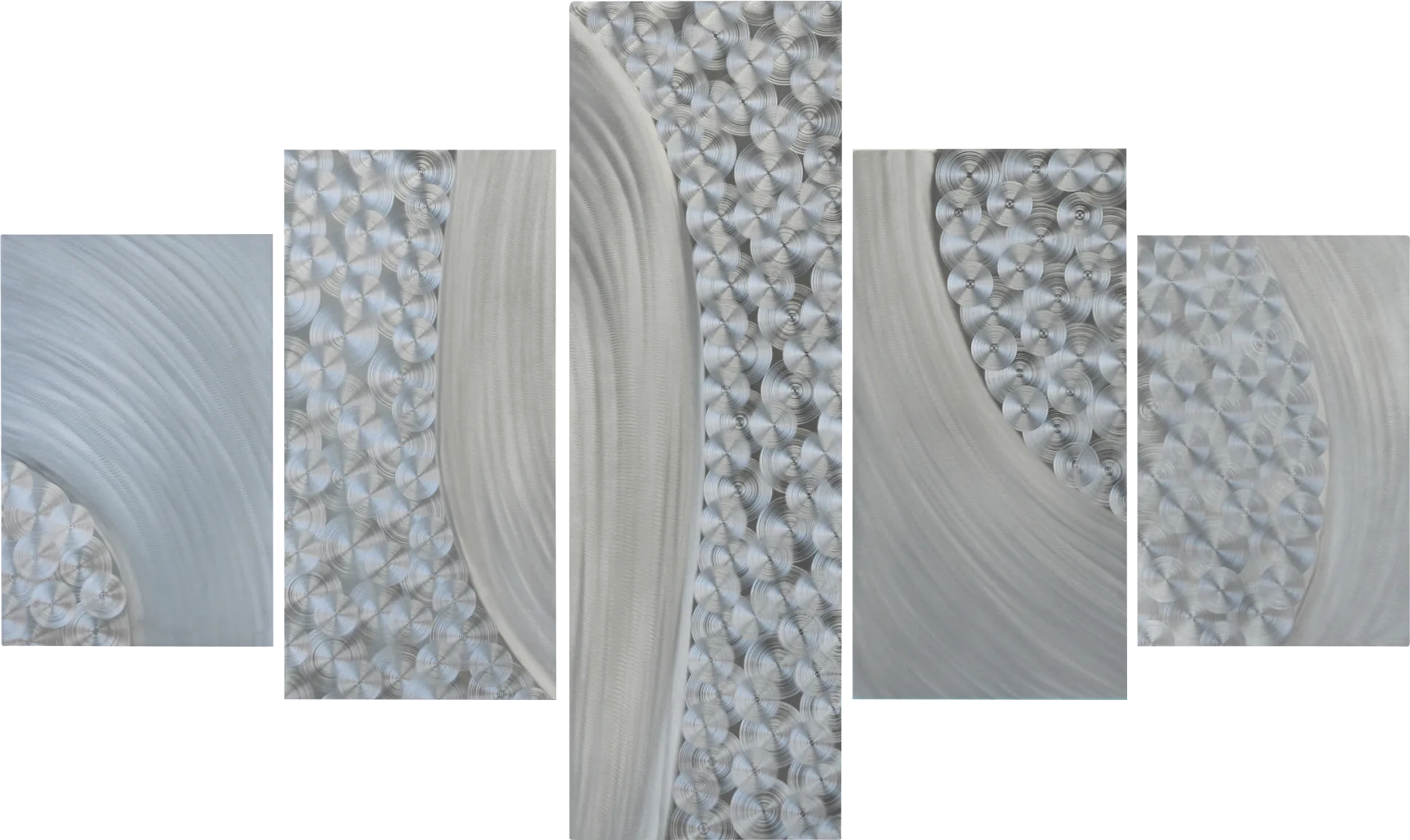 Ryver Silver Wall Decor Set of 5 - Thumbnail - Image 1