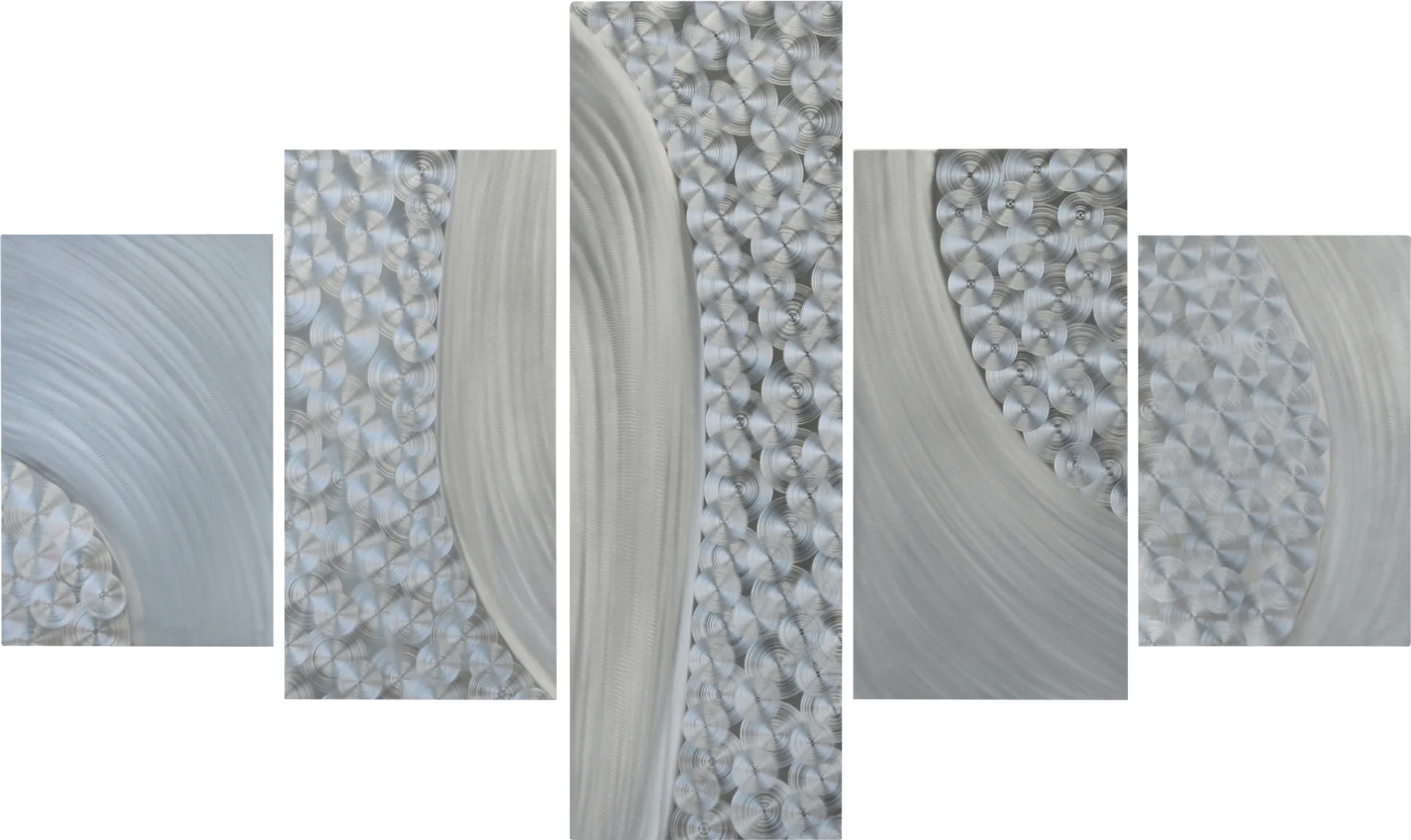 Ryver Silver Wall Decor Set of 5 - Image 1