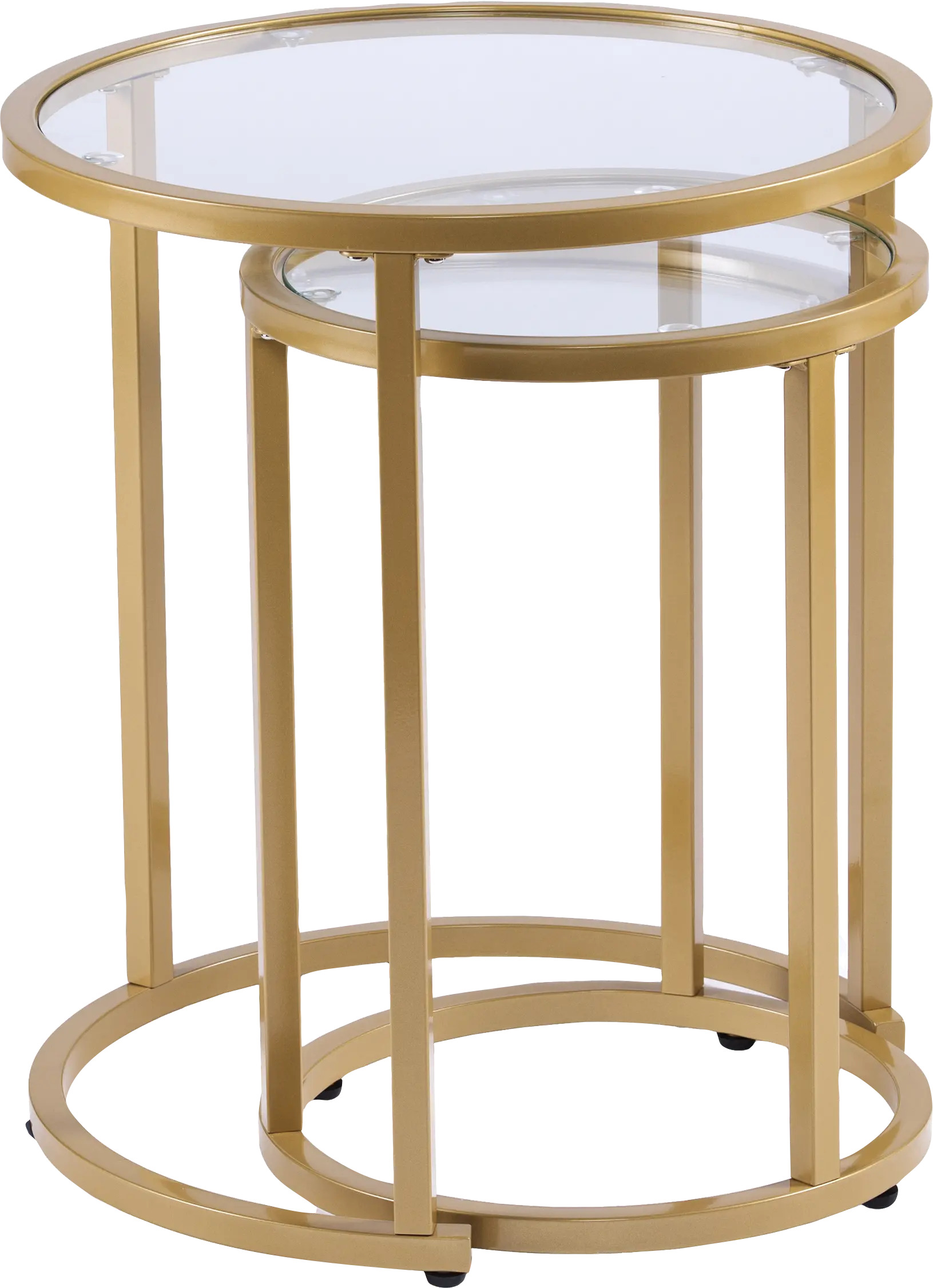 Edlie Gold Nesting Tables, Set of 2