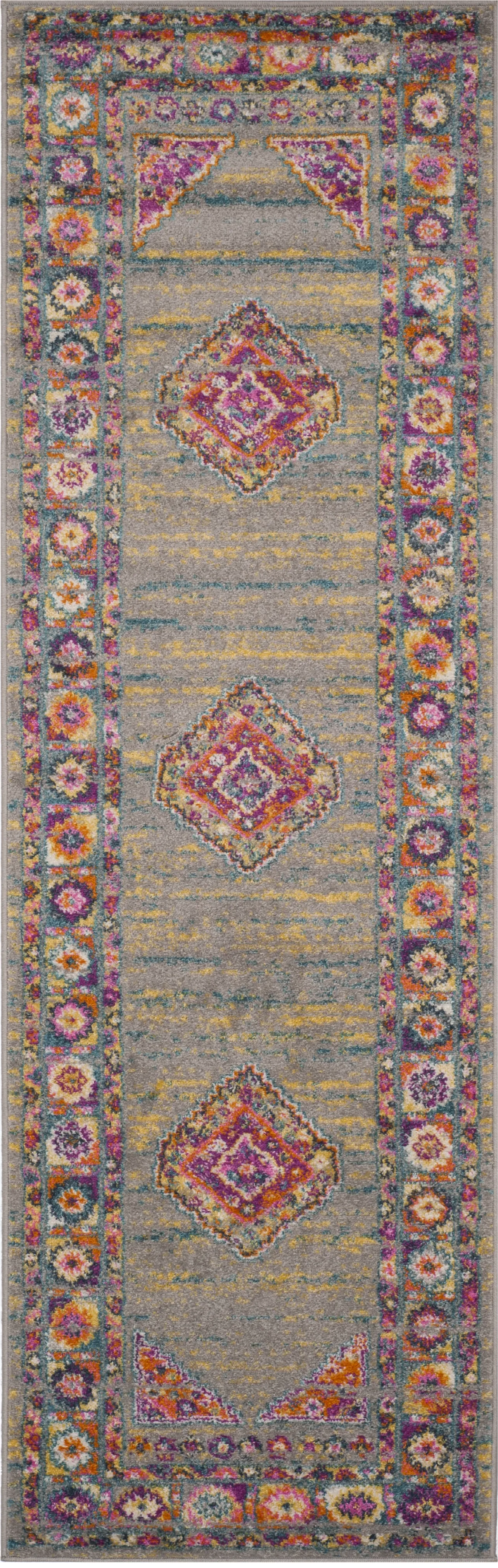 Lowell Point Gray 2'3 x 6' Rug - Image 1