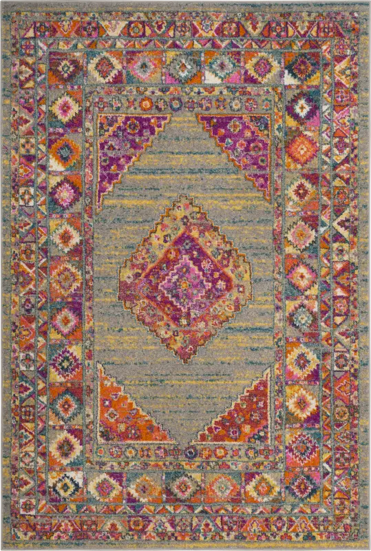Lowell Point Gray 6' x 9' Rug
