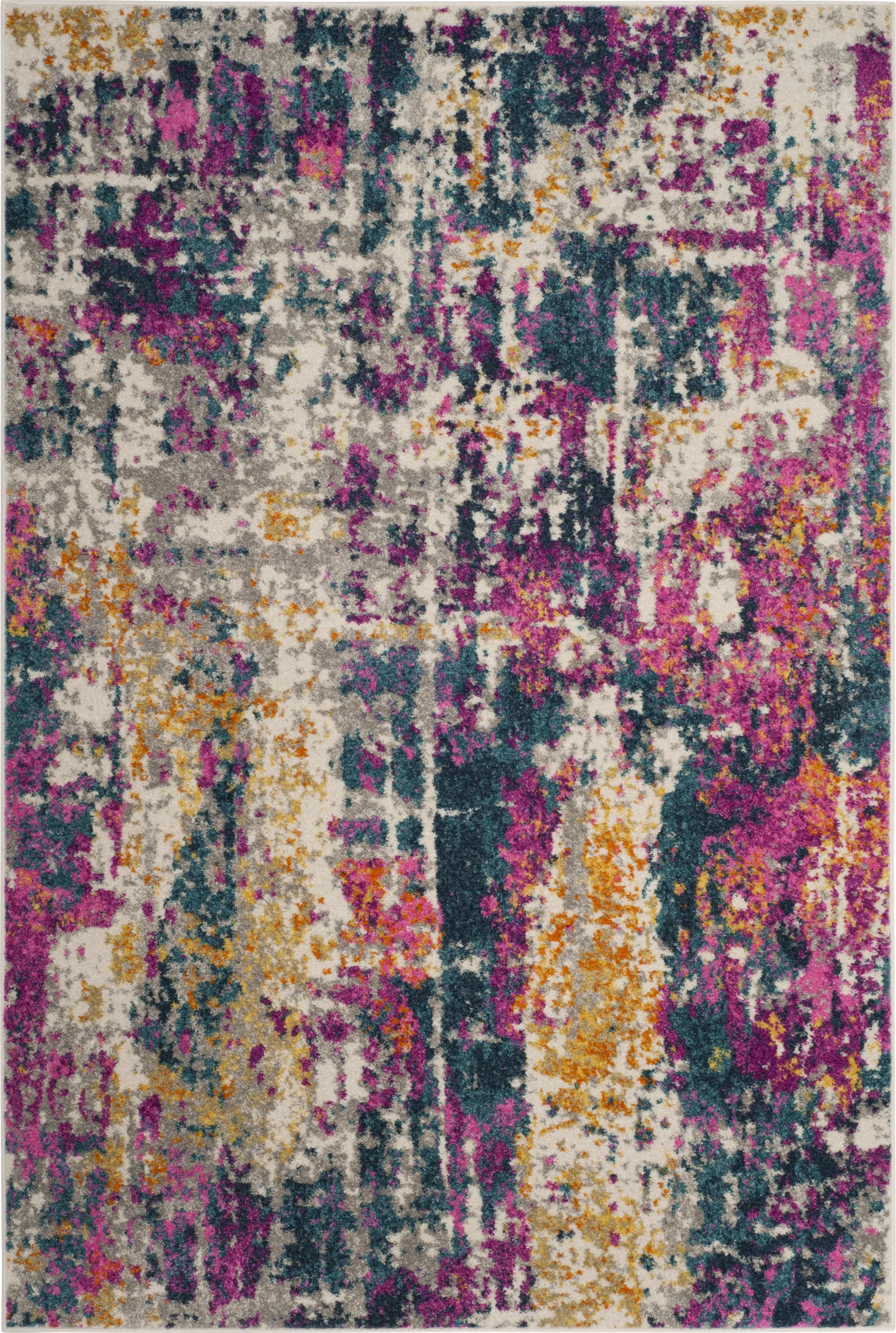 Blanton Rowe Blue 5'1 x 7'6 Rug - Image 1