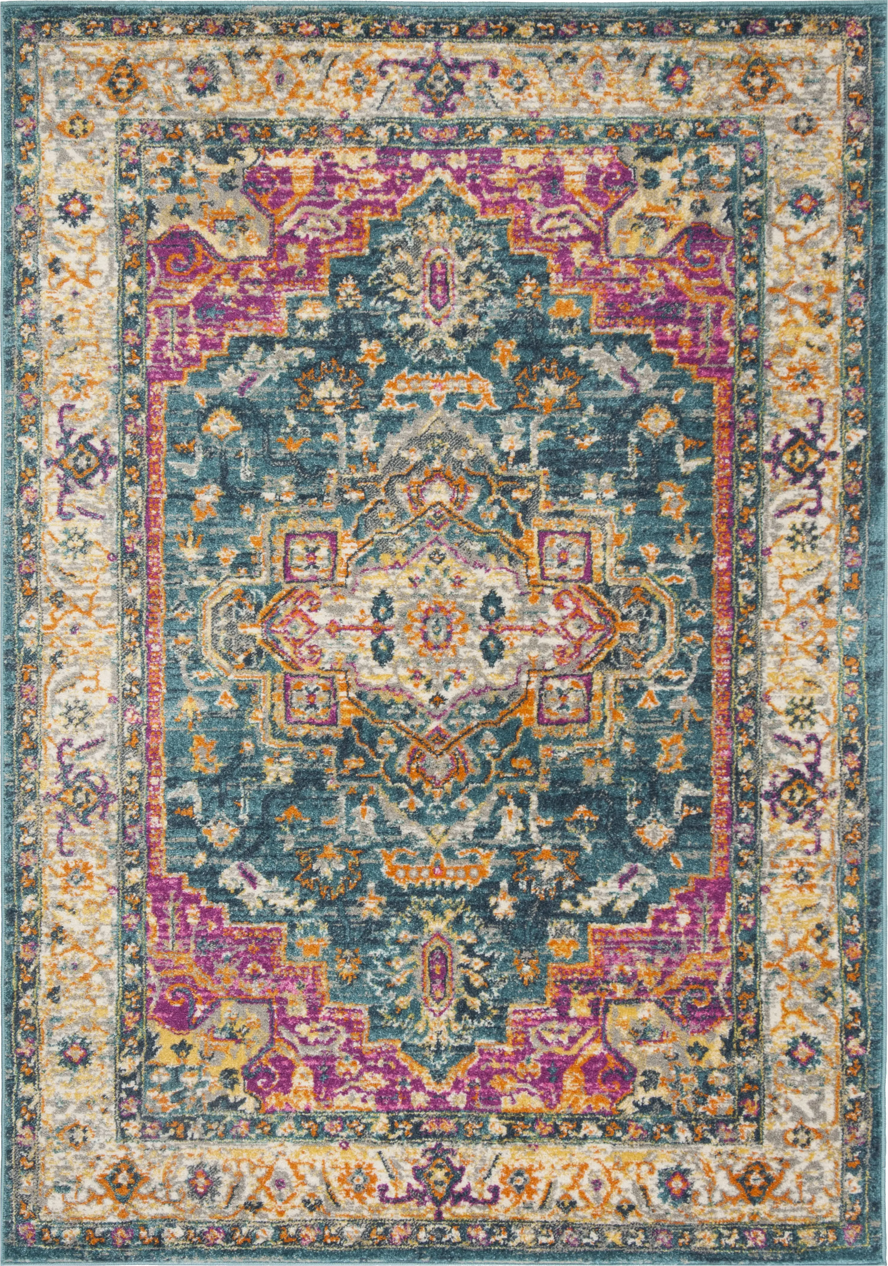 Fairview Spring Blue 4' x 6' Rug - Thumbnail - Image 1