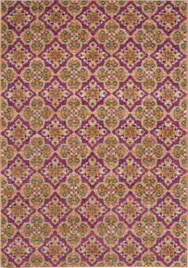 Harbor Terrace Fuchsia 3' x 5' Rug