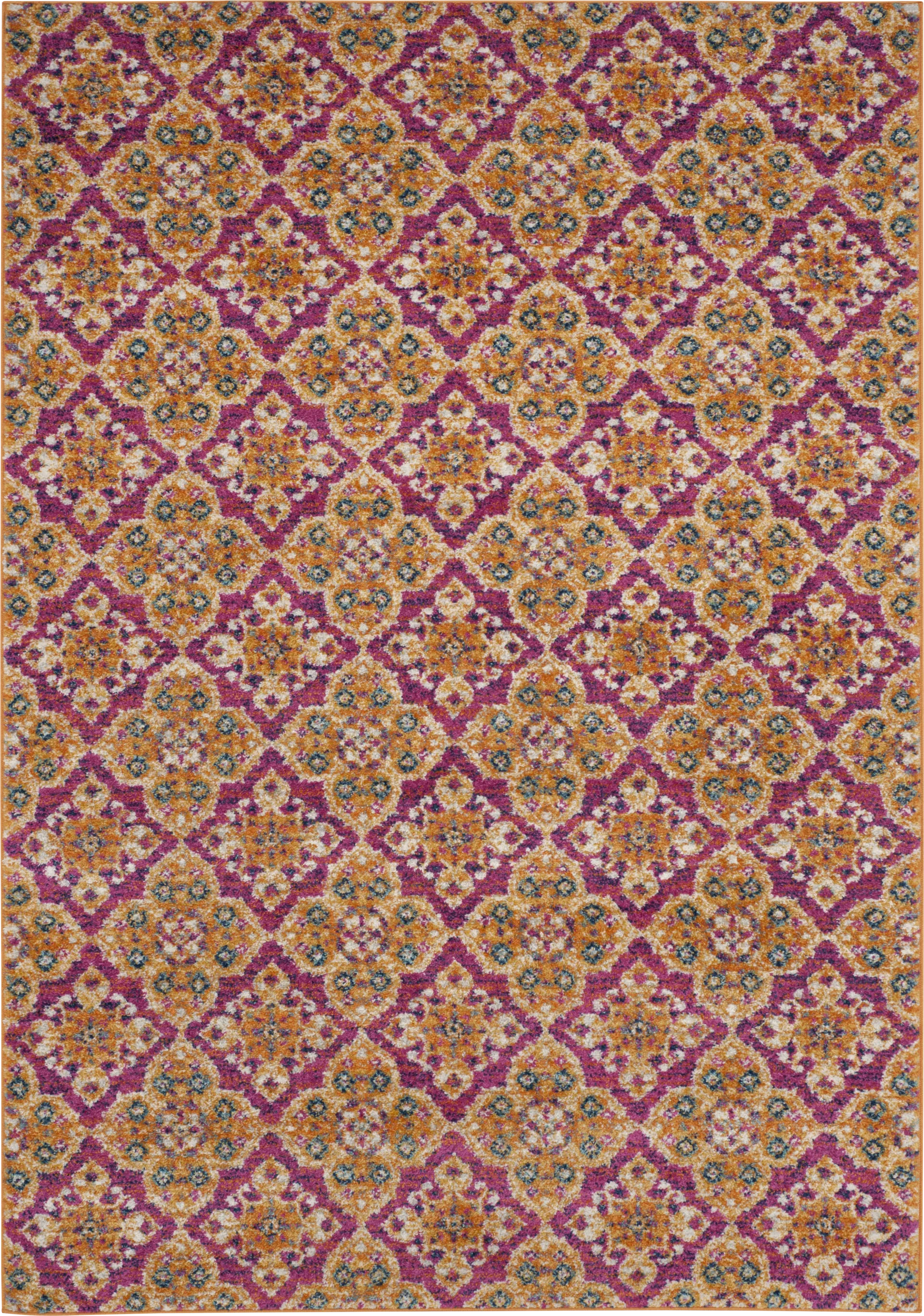 Harbor Terrace Fuchsia 3' x 5' Rug - Image 1
