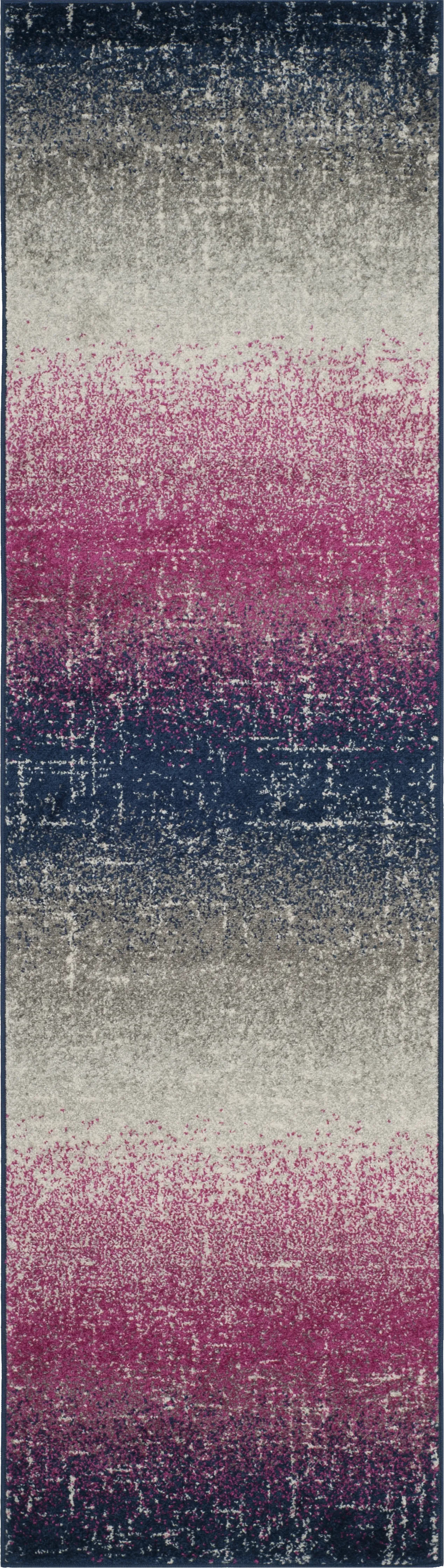 Simmons Bay Fuchsia 2'3 x 8' Runner Rug - Image 1
