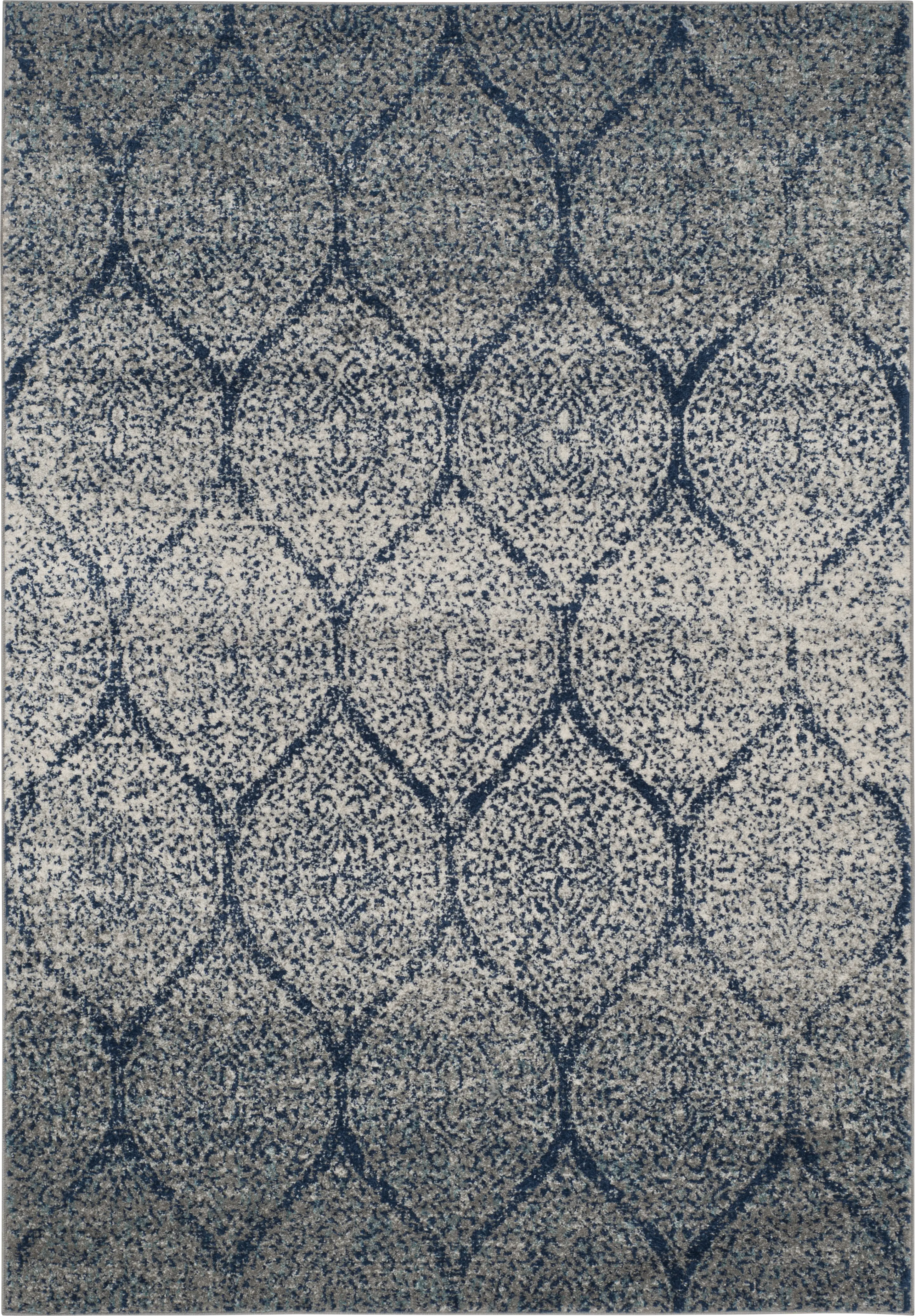 Hanley Court Navy 4' x 6' Rug - Thumbnail - Image 1