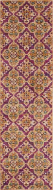 Harbor Terrace Fuchsia 2'3 x 8' Runner Rug