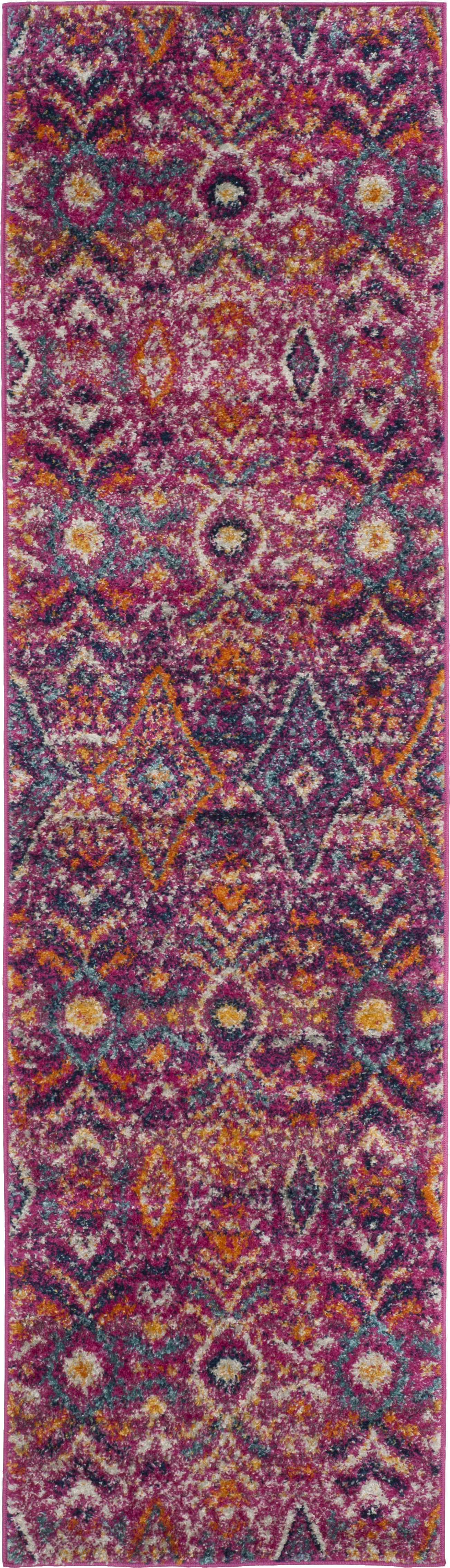 Bronson Trace Fuchsia 2'3 x 8' Runner Rug - Thumbnail - Image 1