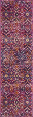 Bronson Trace Fuchsia 2'3 x 8' Runner Rug
