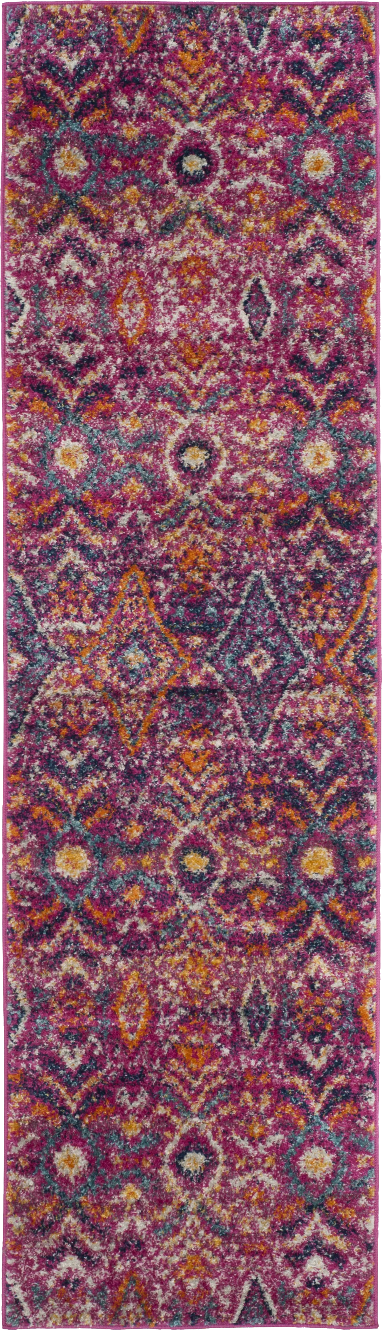 Bronson Trace Fuchsia 2'3 x 8' Runner Rug