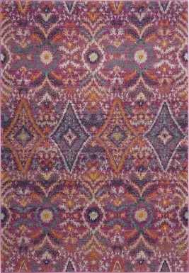 Bronson Trace Fuchsia 5'1 x 7'6 Rug