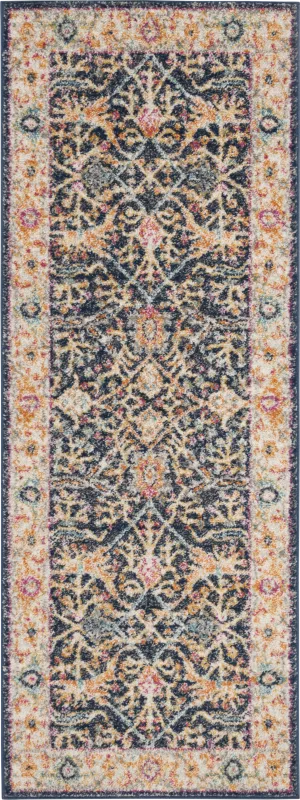 Dasher Lane Navy 2'3 x 8' Runner Rug