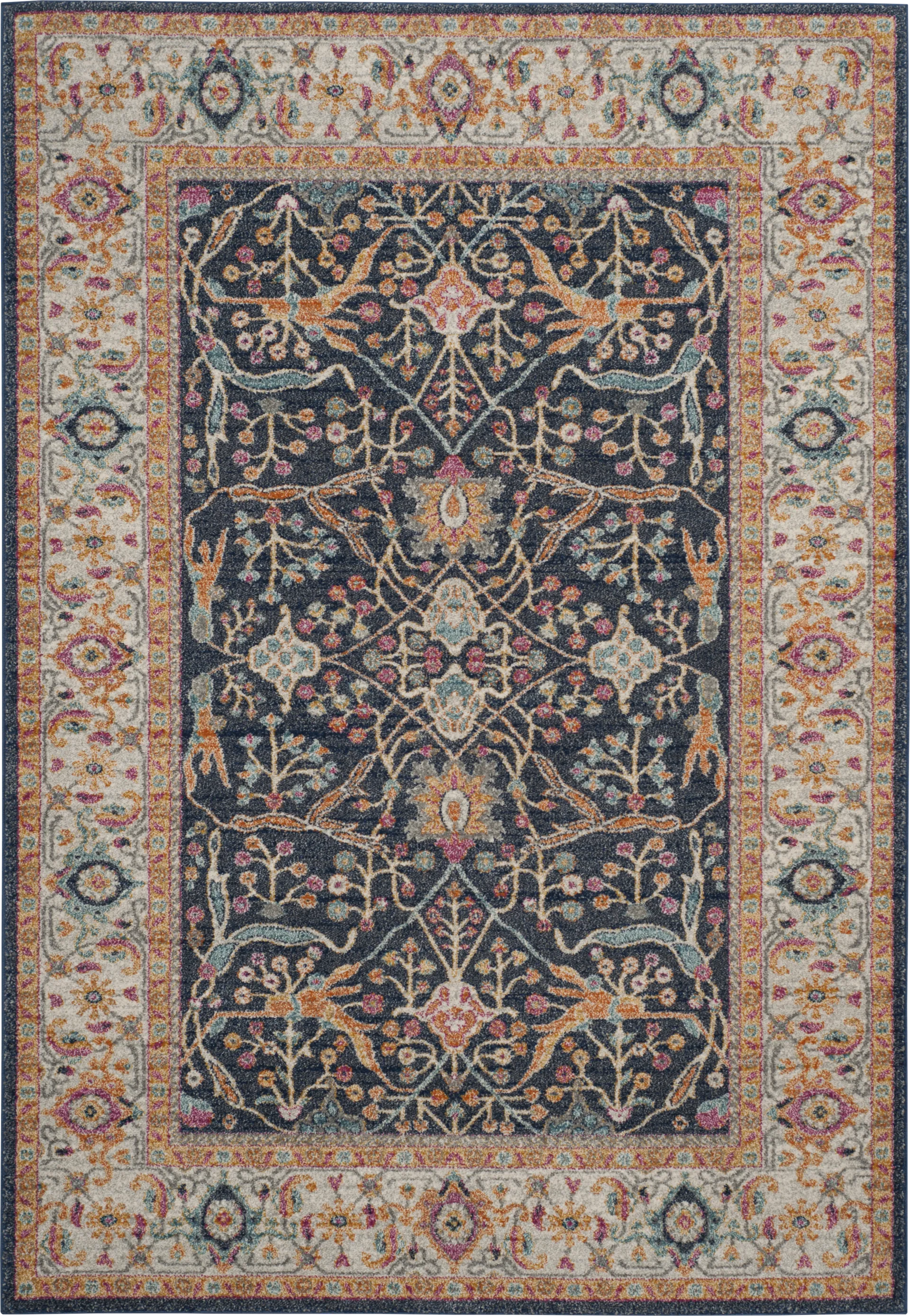 Dasher Lane Navy 4' x 6' Rug - Image 1