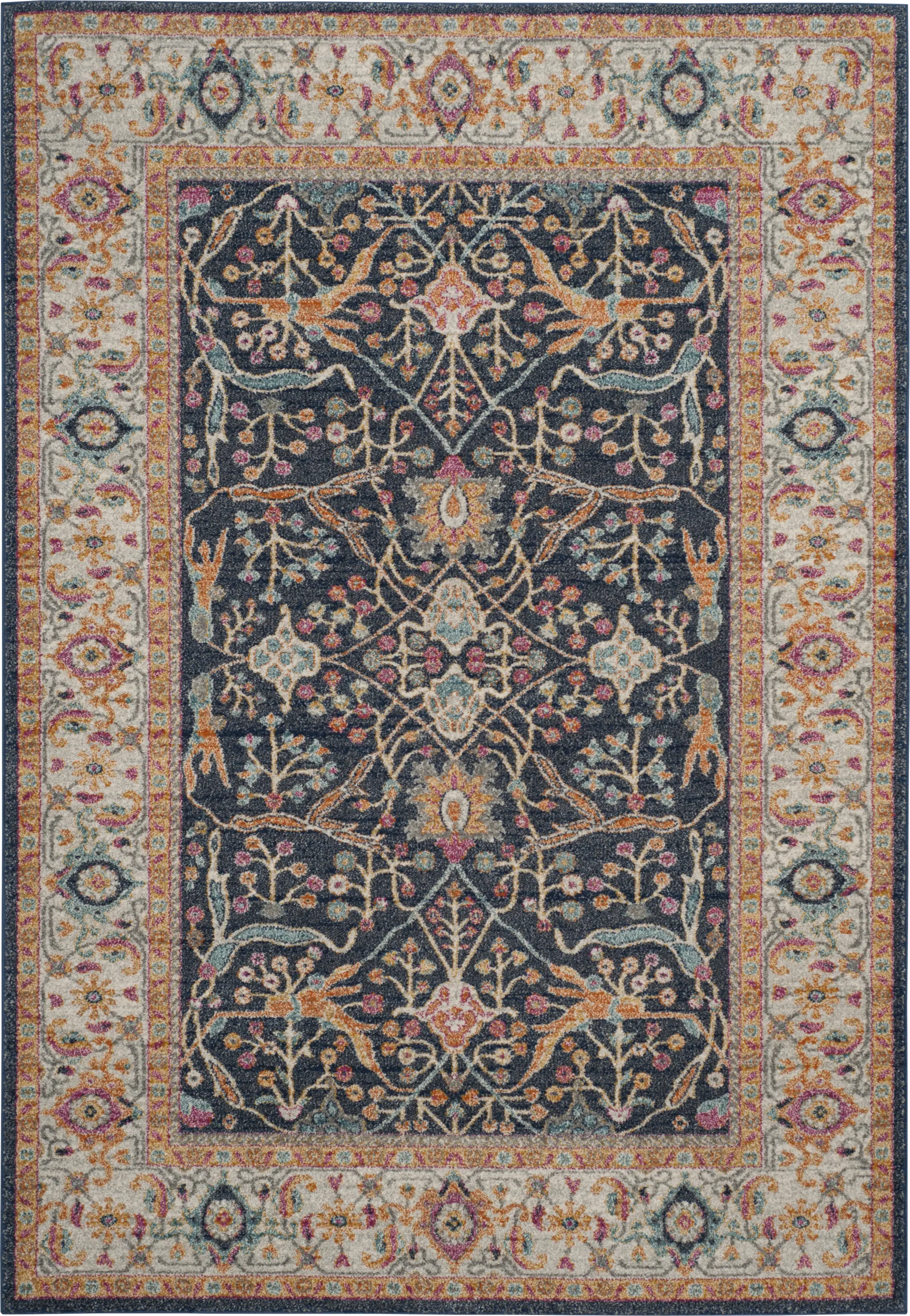 Dasher Lane Navy 4' x 6' Rug