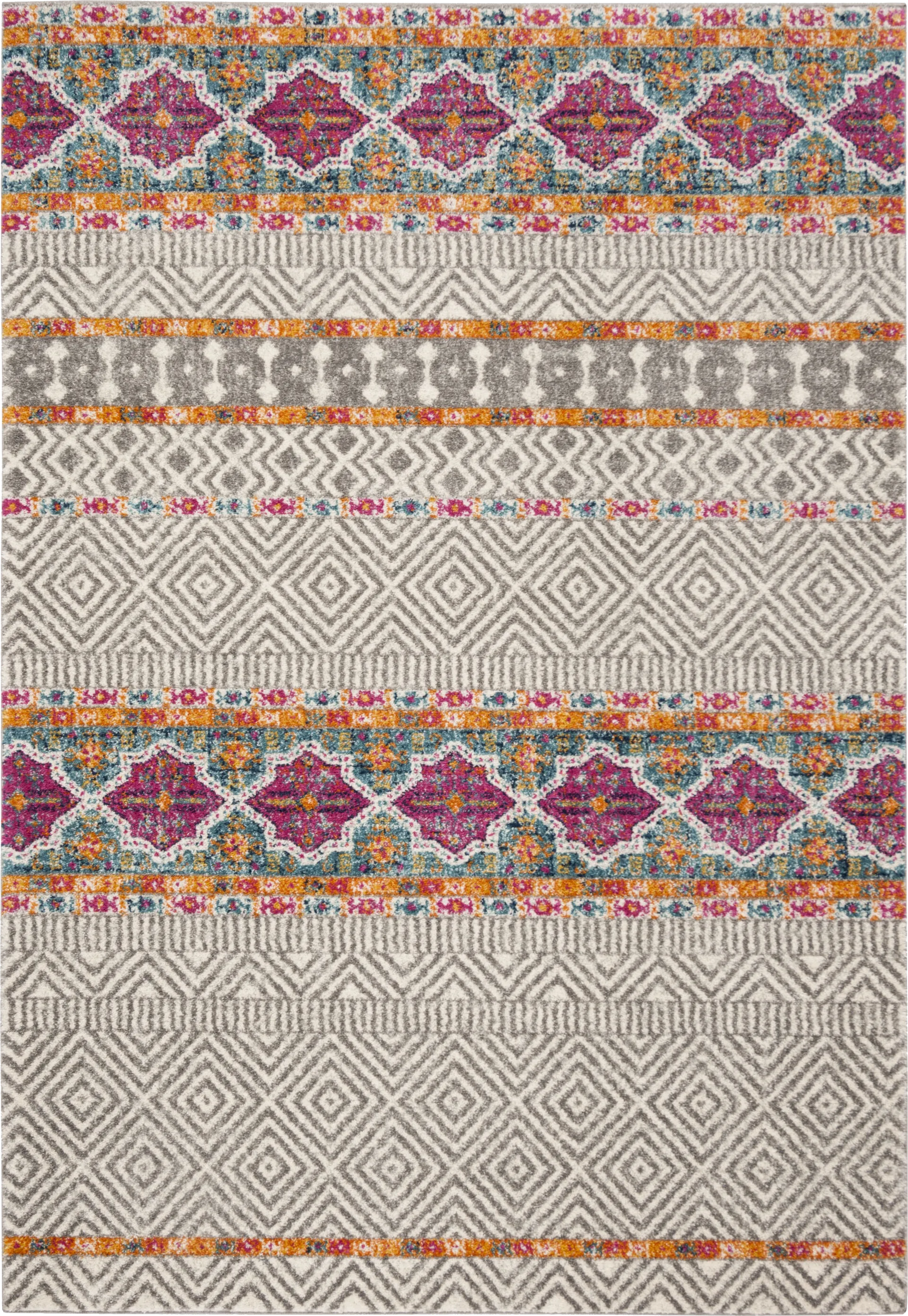 Sunray Place Gray 5'1 x 7'6 Rug - Image 1