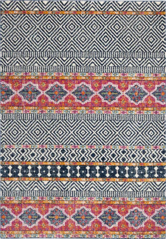 Sunray Place Navy 4' x 6' Rug
