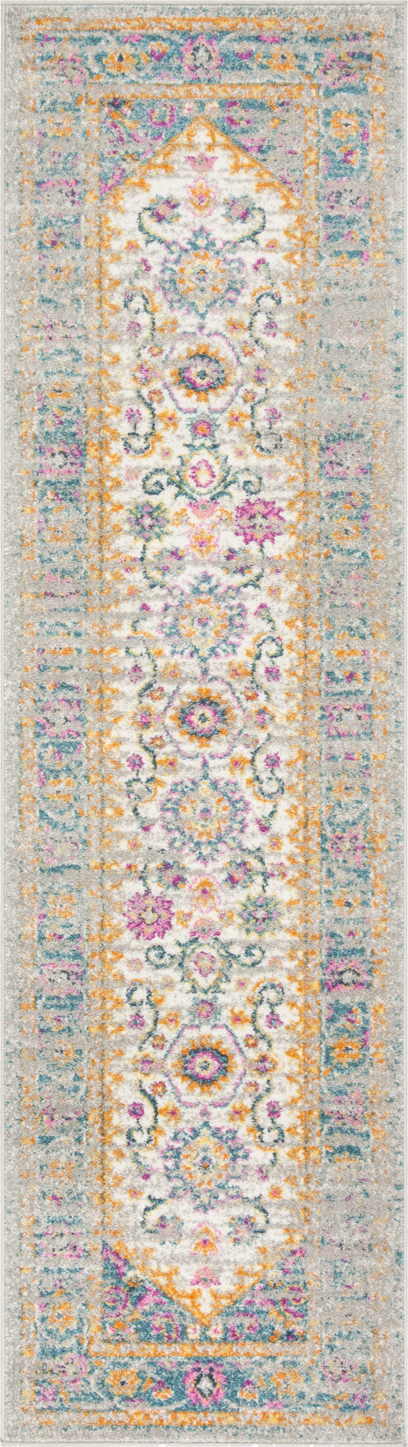 Jasper Heights Blue 2'3 x 8' Runner Rug - Image 1