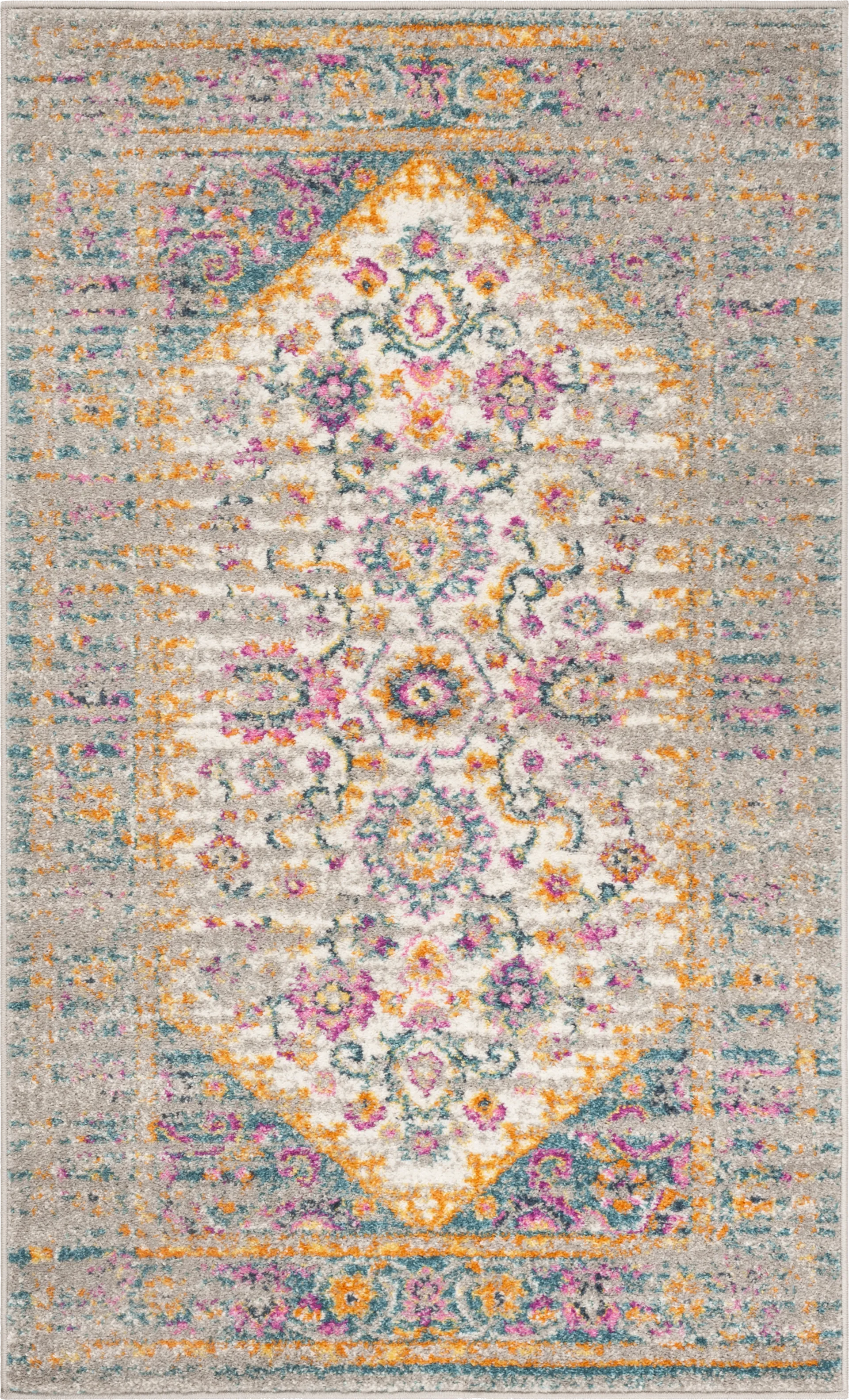 Jasper Heights Blue 3' x 5' Rug - Image 1
