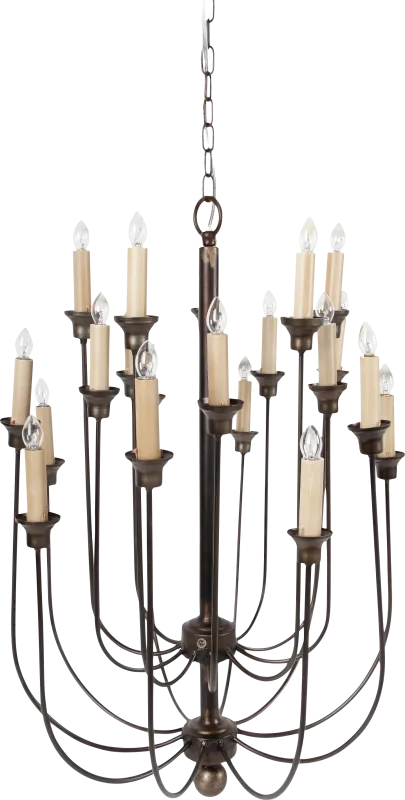 Little Lake Lane Brown Chandelier