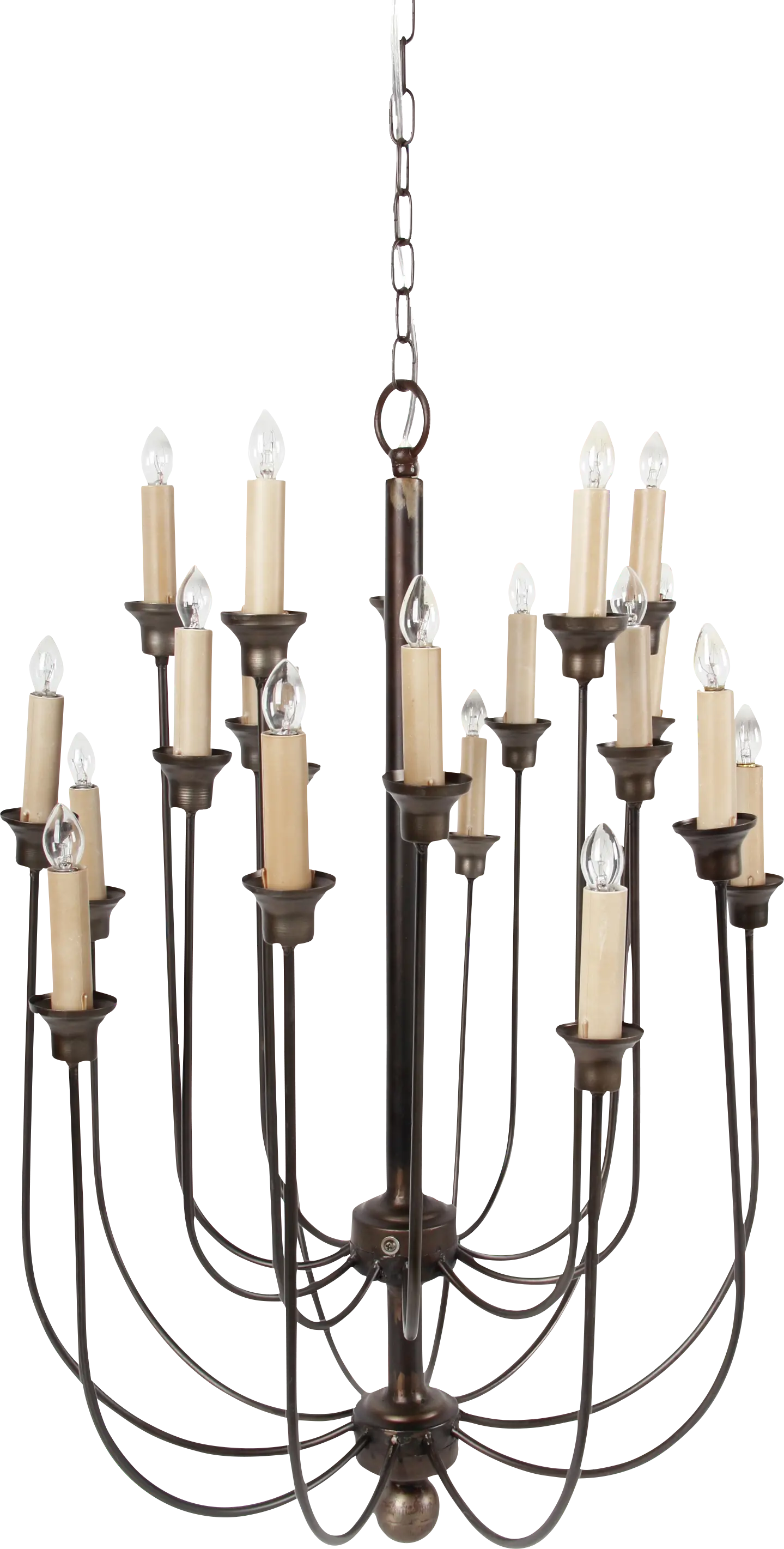 Little Lake Lane Brown Chandelier