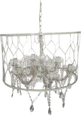Grand Summit Way White Chandelier
