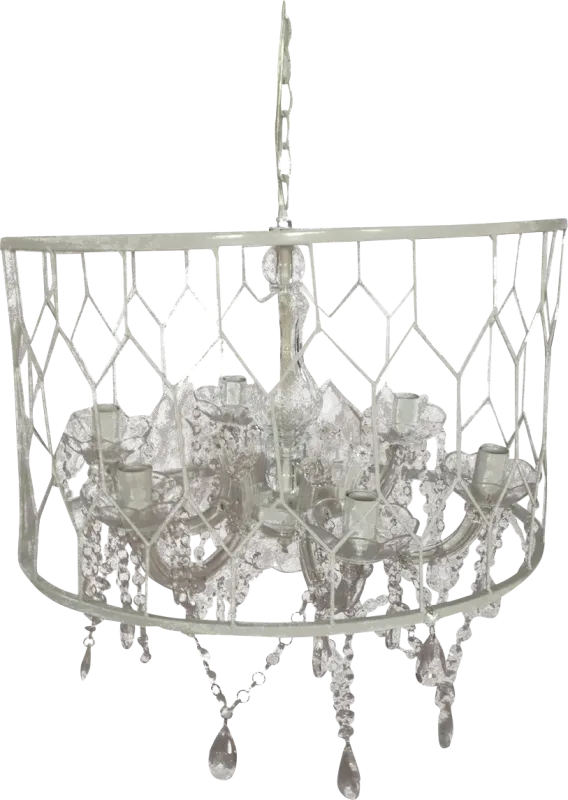 Grand Summit Way White Chandelier