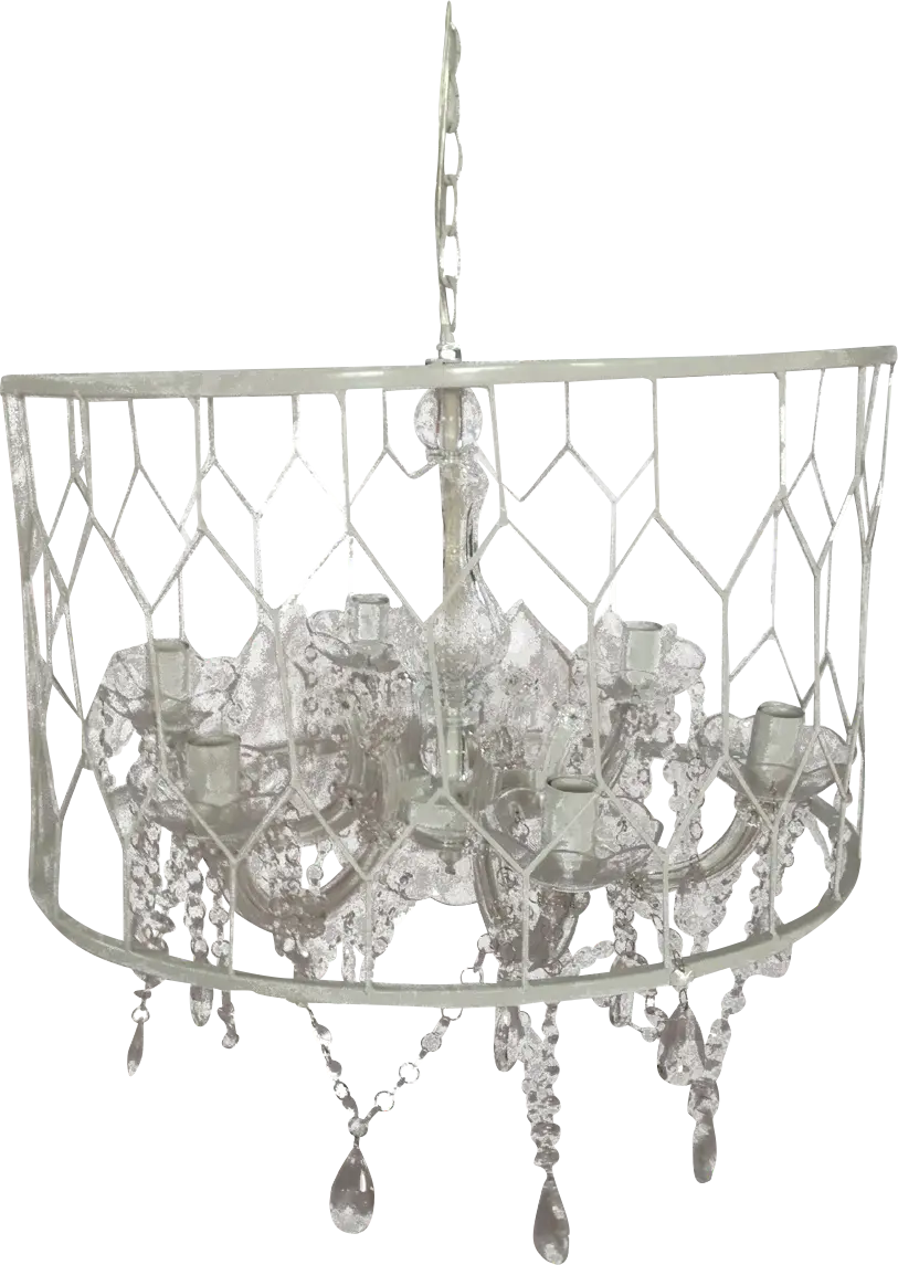 Grand Summit Way White Chandelier