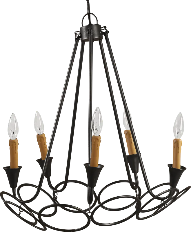 Lincoln Lane Black Chandelier