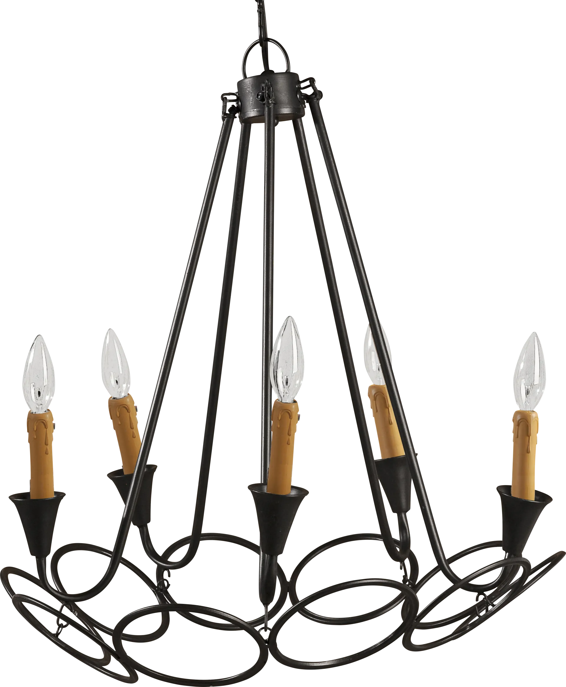 Lincoln Lane Black Chandelier - Image 1