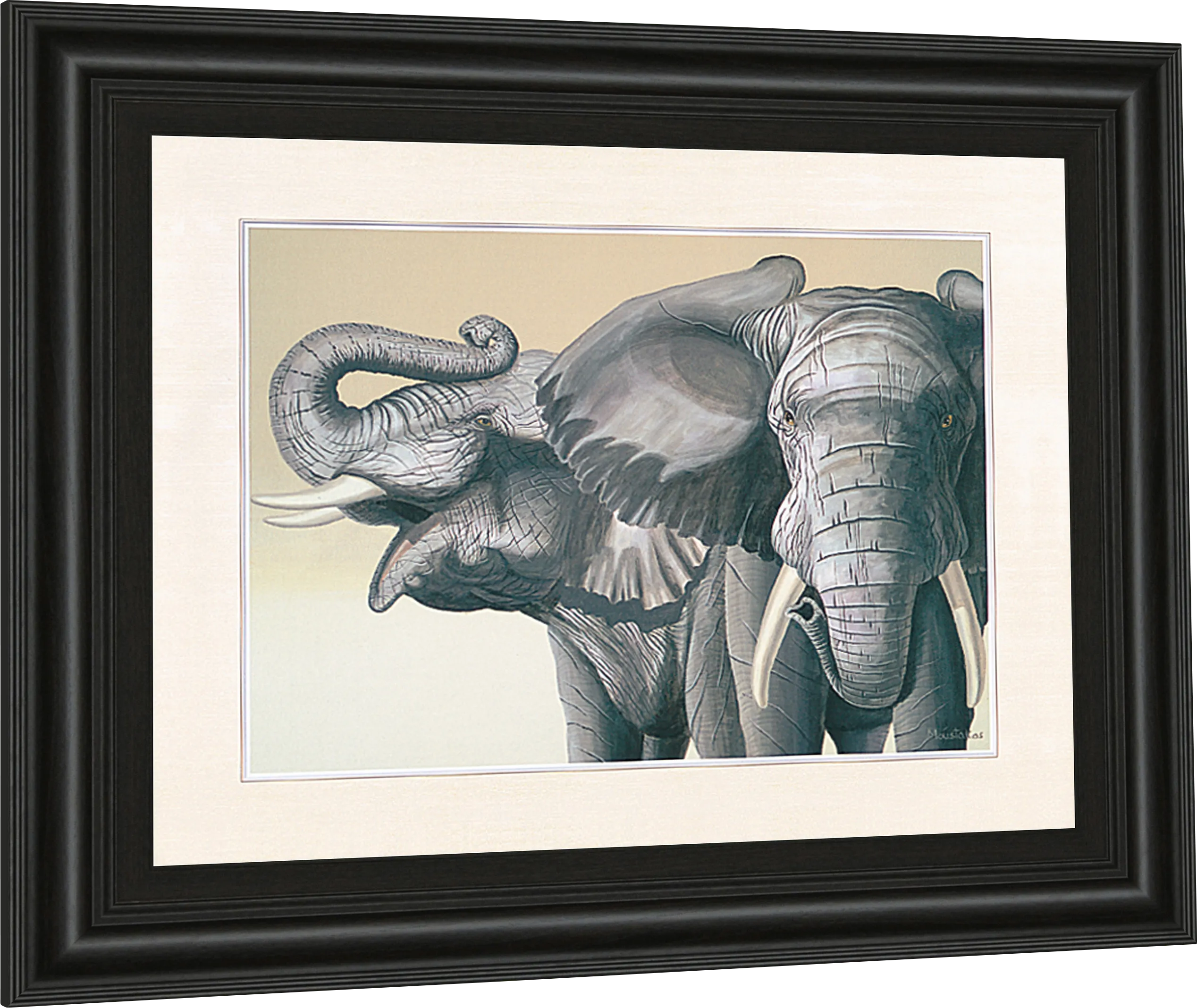 Kids Elephant Patrol Gray Artwork - Thumbnail - Image 1